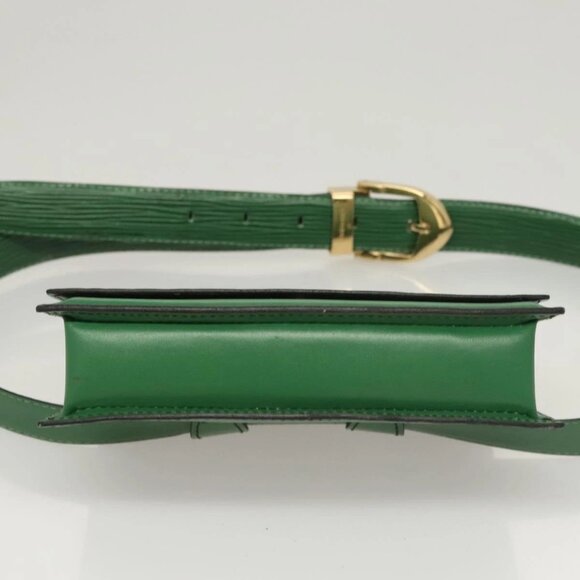 LOUIS VUITTON Epi Pochette Ceinture Tilshit Waist Bag Green M52604 Auth - Picture 13 of 16